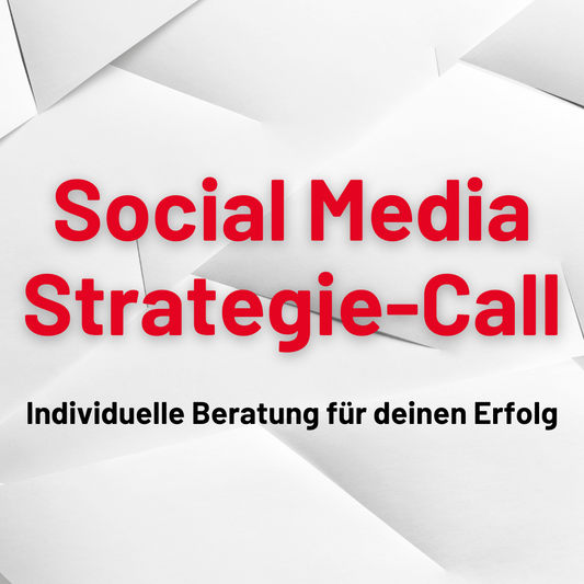Social Media Strategie-Call Individuelle Beratung für deinen Erfolg